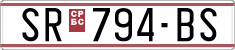 License plate of North Macedonia, Regular plates (1993)