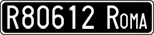 License plate of Italy, Cars (1927 year series)