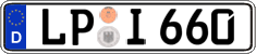German license plate, Regular plates