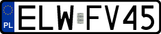 License plates of Poland, Regular car plates