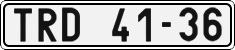 License plate of the Czech Republic, Cars (1960)