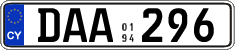 License plate of Cyprus, Regular plates