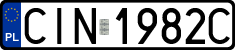 License plates of Poland, Regular car plates