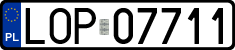 License plates of Poland, Regular car plates