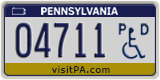Pennsylvania, Vehicles for disabled persons