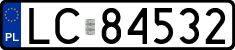License plates of Poland, Regular car plates