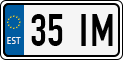 License plate of Estonia, Motorcycles