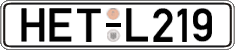 German license plate, Regular plates