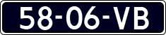 License plate of the Netherlands, Commercial Vehicles (1951-1994 system)