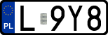 License plates of Poland, Regular car plates