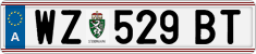 License plate of Austria, Regular plates