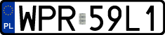 License plates of Poland, Regular car plates