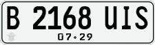 License plate of Indonesia, Regular plates