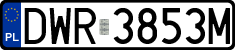 License plates of Poland, Regular car plates