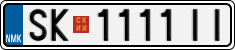 License plate of North Macedonia, Regular plates (2012)
