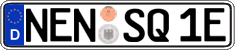 German license plate, Electric vehicles
