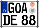 German license plate, Regular plates