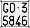 License plate of Italy, Motorcycles (1927 year series)