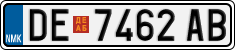 License plate of North Macedonia, Regular plates (2012)