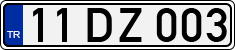 License plate of Turkey, Regular plates