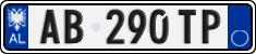 License plate of Albania, Cars (2011)