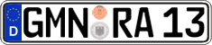German license plate, Regular plates