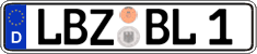 German license plate, Regular plates