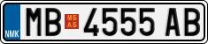 License plate of North Macedonia, Regular plates (2012)