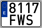 License plates of Spain, Ordinary (2000)