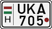 license plates of Hungary, Motorcycles (1990)