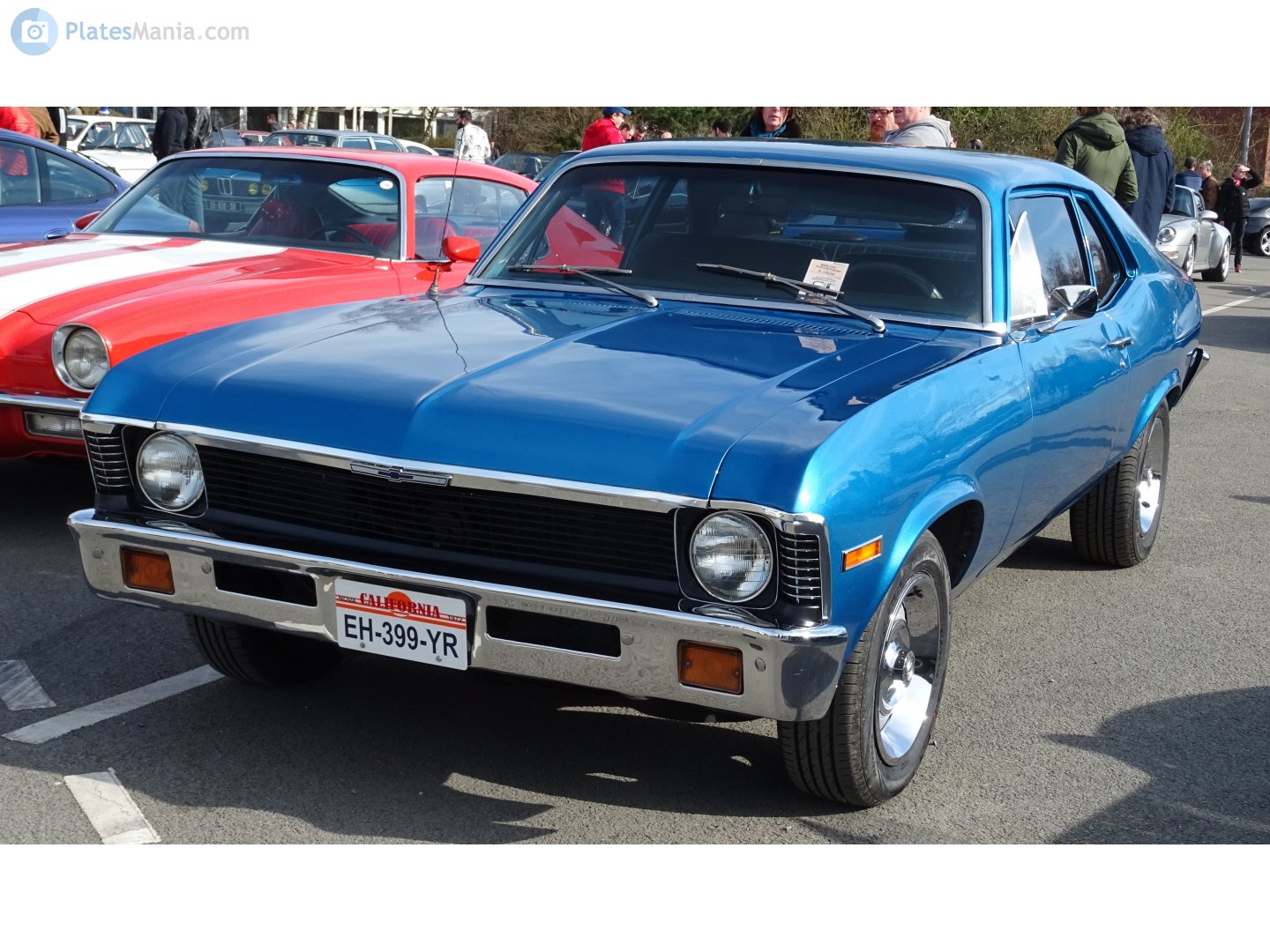 EH-399-YR, Chevrolet Nova 3rd gen 2-door Coupé/3-door Hatch (17/27; X-body), facelift, 1972–1974