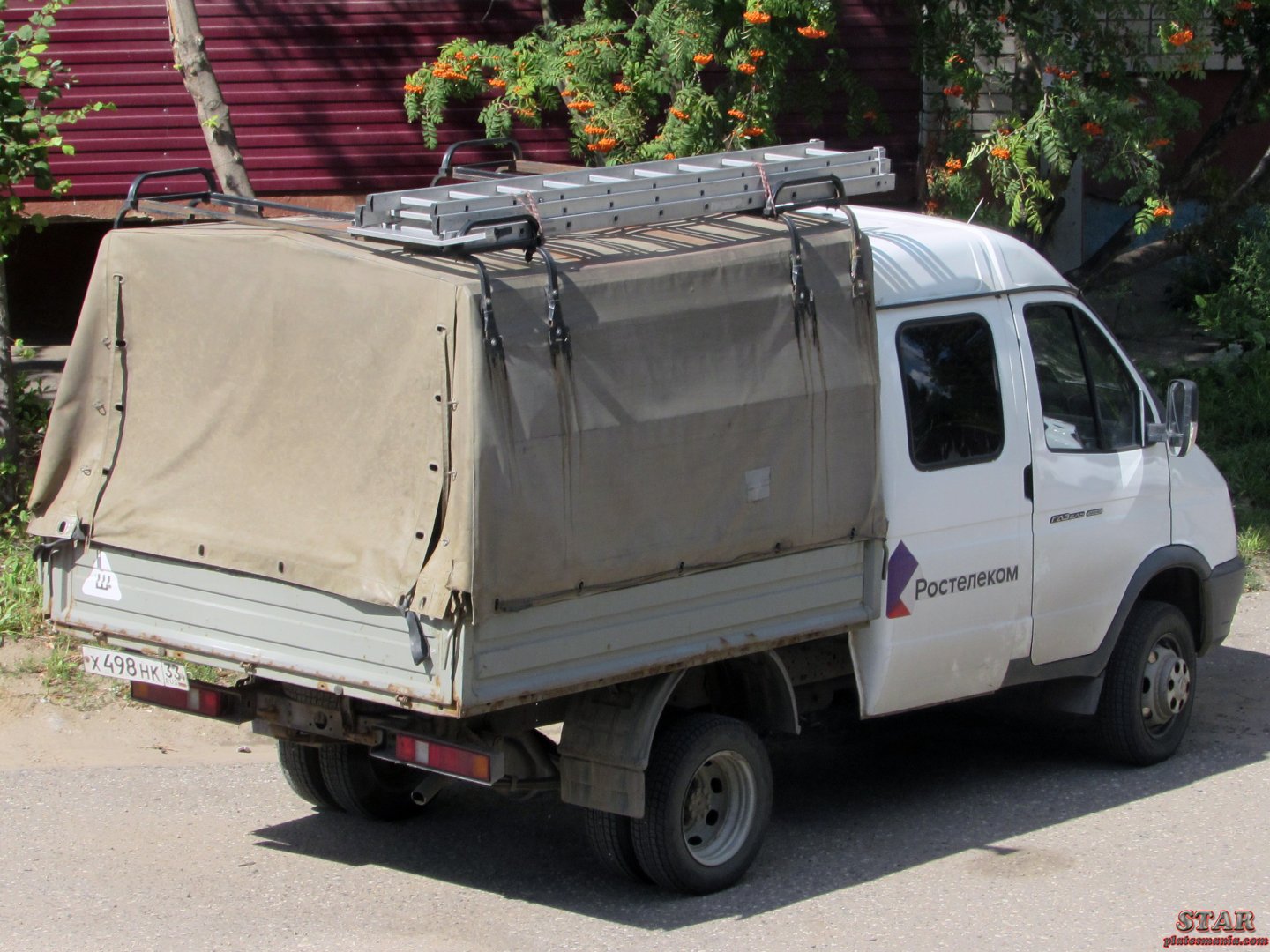 х 498 нк 33, GAZ 3302 ГАЗель 330273 Double Cab 4×4, facelift, 2003–