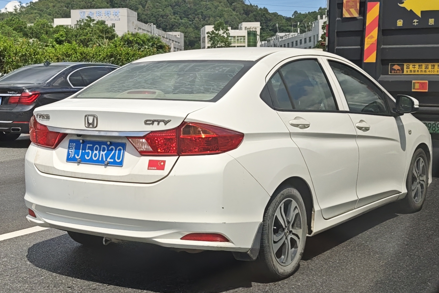 鄂J·58R20, Honda City 6th gen (GM4–GM9) 2014–2020 (2021– for PK-market)