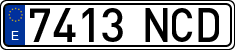 License plates of Spain, Ordinary (2000)