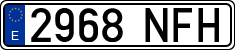 License plates of Spain, Ordinary (2000)