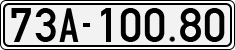 License plate of Vietnam, Cars