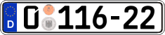 German license plate, Diplomatic