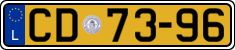 License plate of Luxembourg, Diplomatic