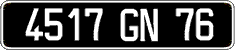 French license plate, FNI