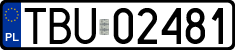 License plates of Poland, Regular car plates