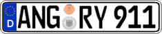German license plate, Regular plates