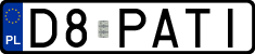 License plates of Poland, Vanity Plates