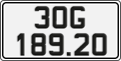 License plate of Vietnam, Cars