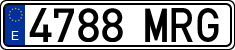 License plates of Spain, Ordinary (2000)