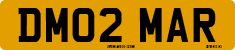 License plate of the United Kingdom, 2001 year system