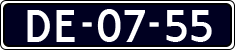License plate of the Netherlands, Imported oldtimers (cars)