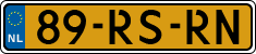 License plate of the Netherlands, Cars