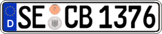 German license plate, Regular plates