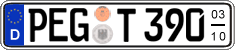 German license plate, Seasonal plates