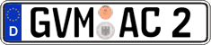 German license plate, Regular plates